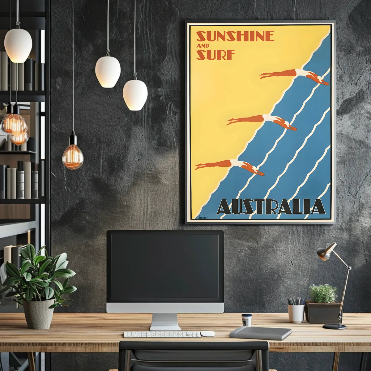 Sunshine And Surf Australia Poster
