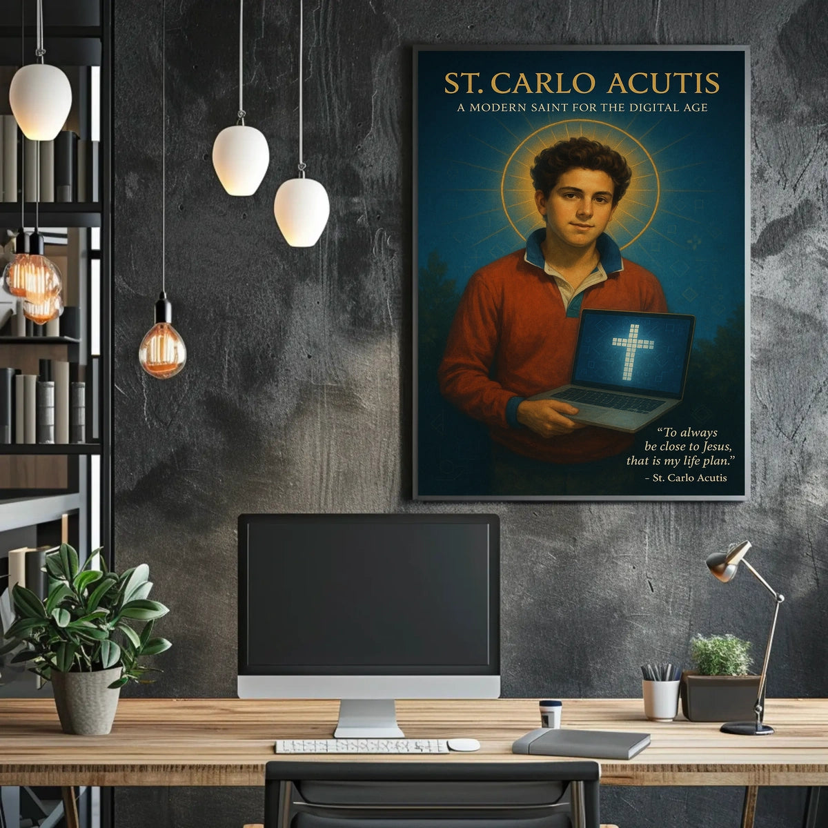 St. Carlo Acutis A Modern Saint for the Digital Age Poster