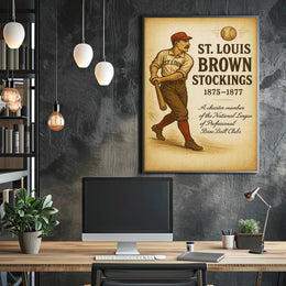 St. Louis Brown Stockings 18751877 Poster PosterGoat