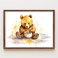 Honey Bear Delight Poster