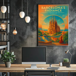 Barcelonas Radiance Poster