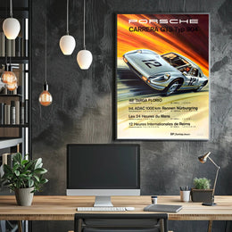 Porsche Carrera GTS Typ 904 Racing Achievements Poster