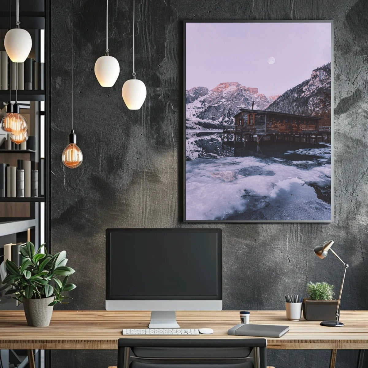 Serene Alpine Twilight Escape Landscape National Park Poster