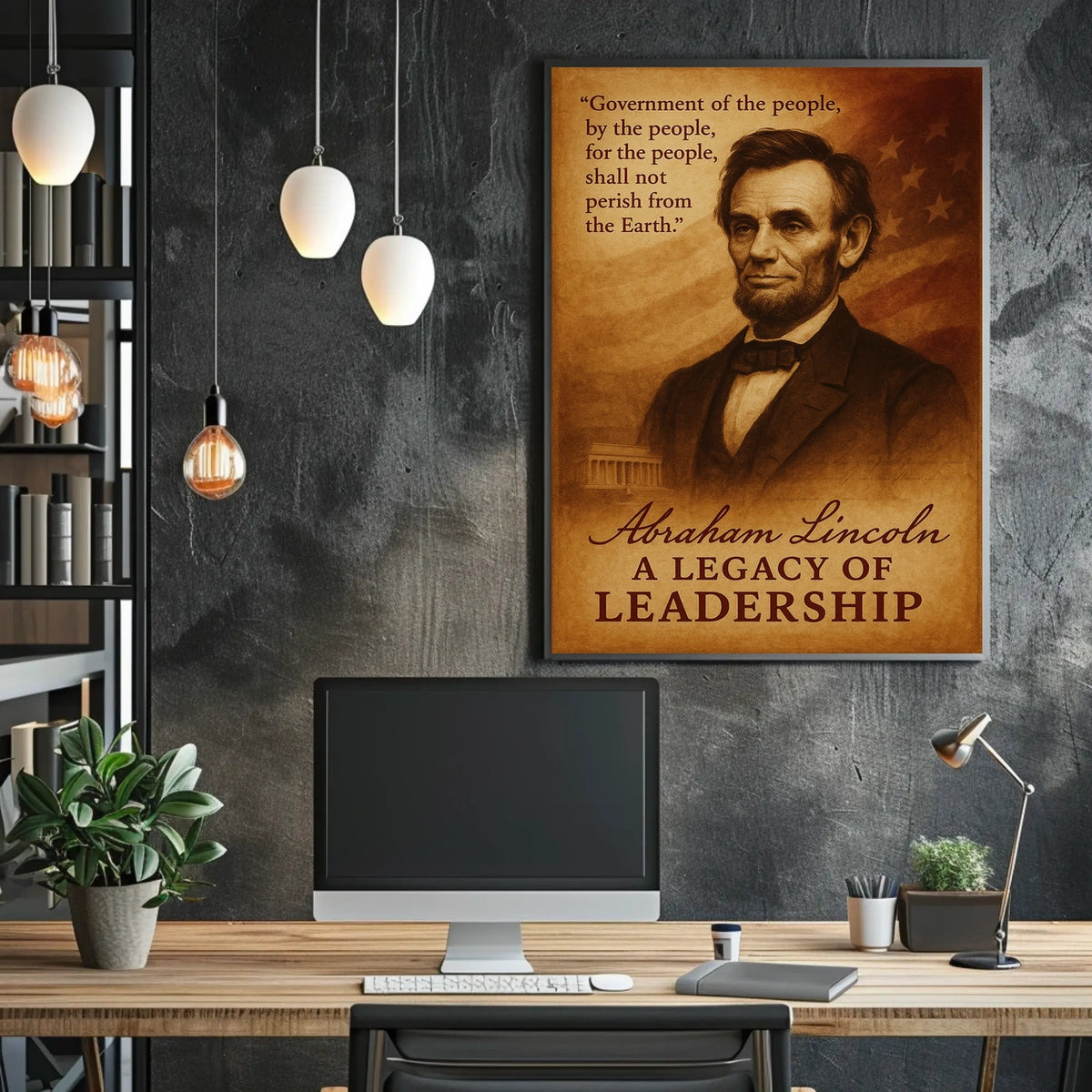 Abraham Lincoln A Legacy of Leadership Poster
