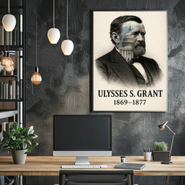 Ulysses S. Grant 18th President of the United States Reflections Poster