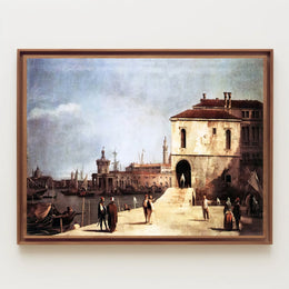 Venetian Harbor Scene: Cultural or Heritage Poster