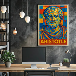 Aristotle Mosaic Art Poster