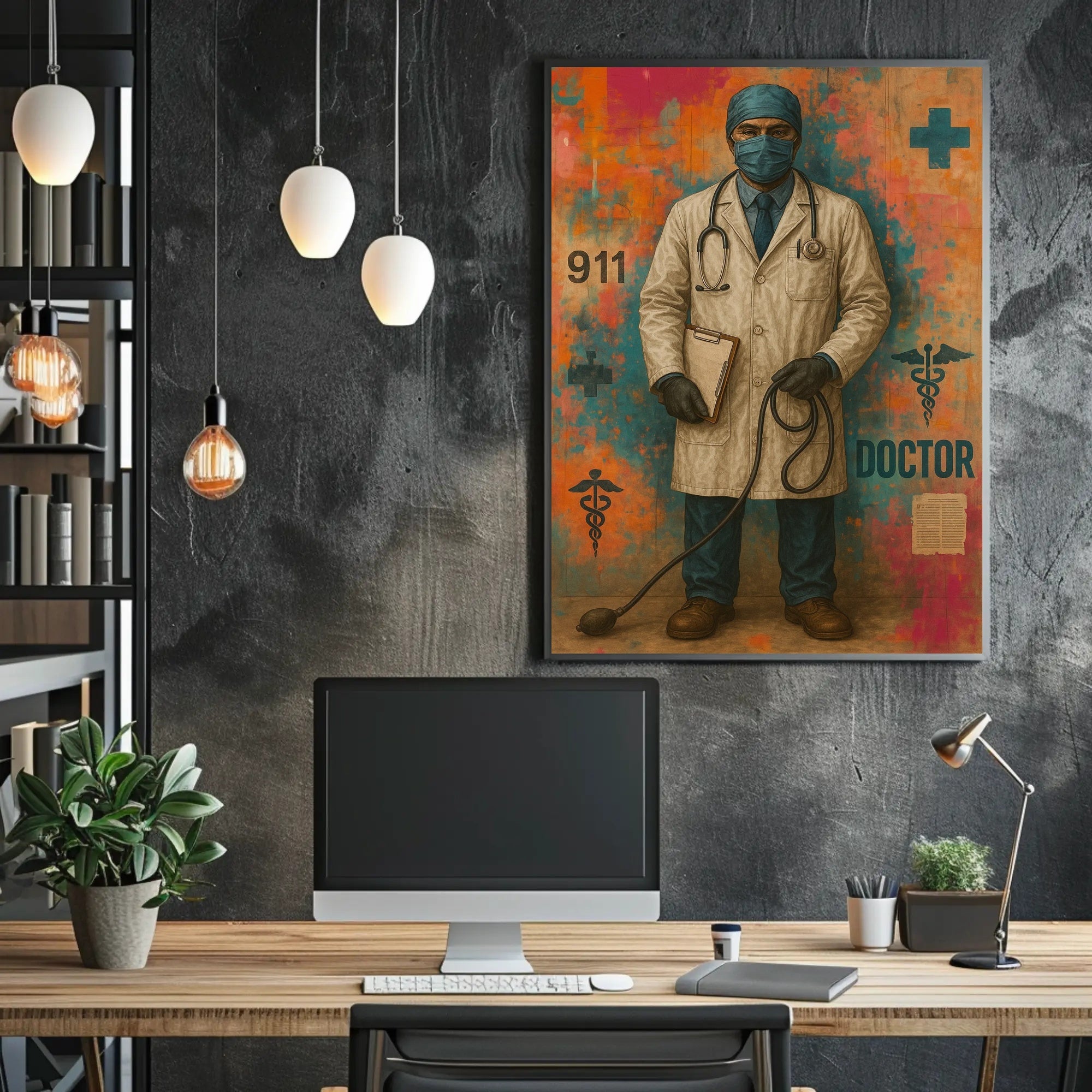 Healthcare Hero in Action - Artistic Poster