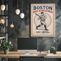 Boston Red Stockings Est. 1870s Poster PosterGoat