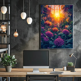 Nature's Beauty Greenhouse Scene Art Poster