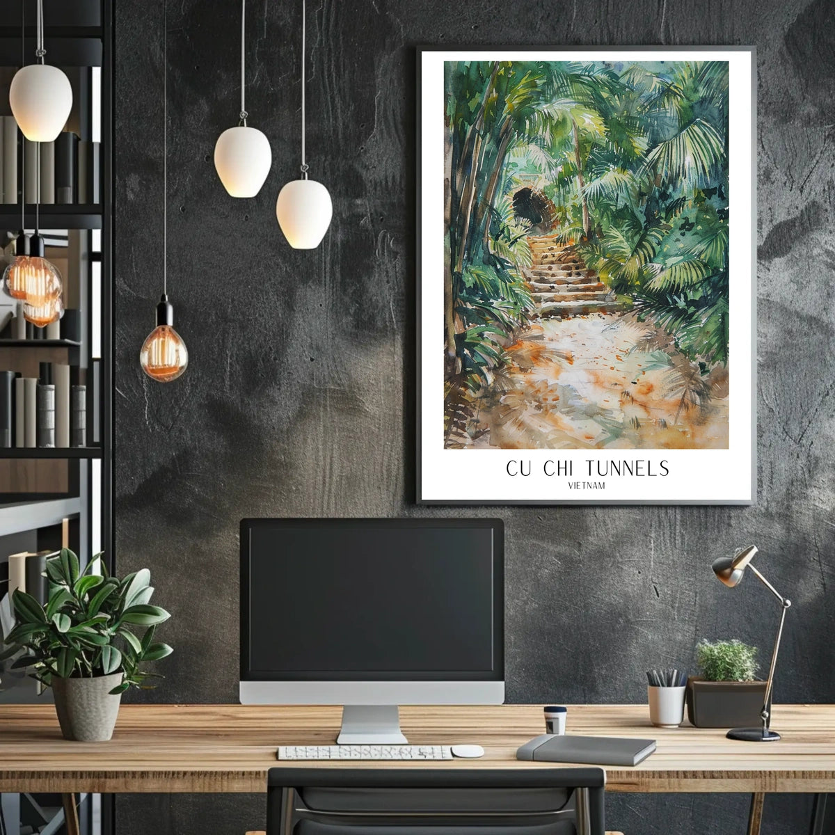 Cu Chi Tunnels Vietnam Poster