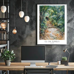 Cu Chi Tunnels Vietnam Poster