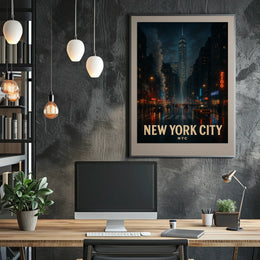 New York City Nightscape Poster