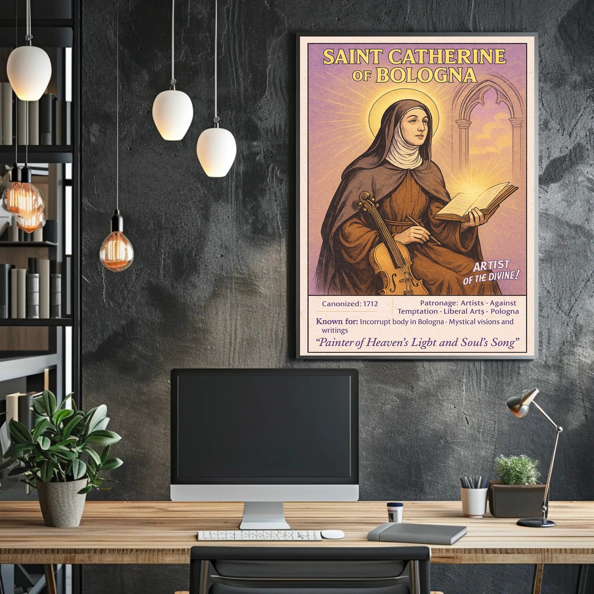 Saint Catherine of Bologna Poster PosterGoat