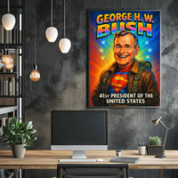 George H. W. Bush 41st President Poster PosterGoat