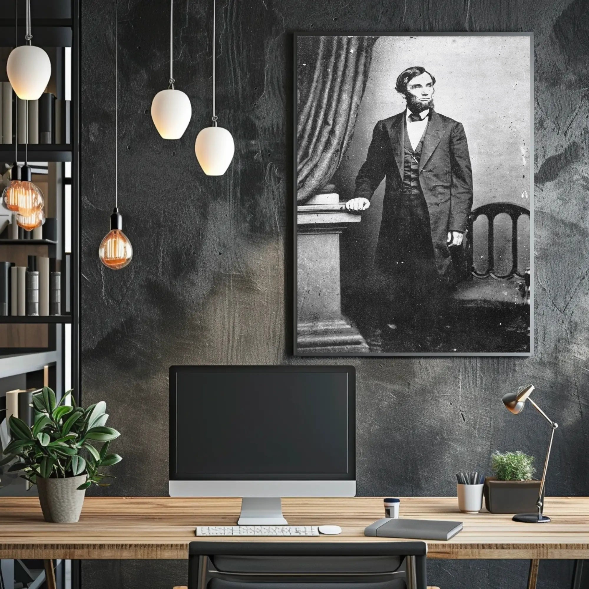 Abraham Lincoln Glasses in Hand Poster Artwork PosterGoat