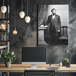 Abraham Lincoln Glasses in Hand Poster Artwork PosterGoat