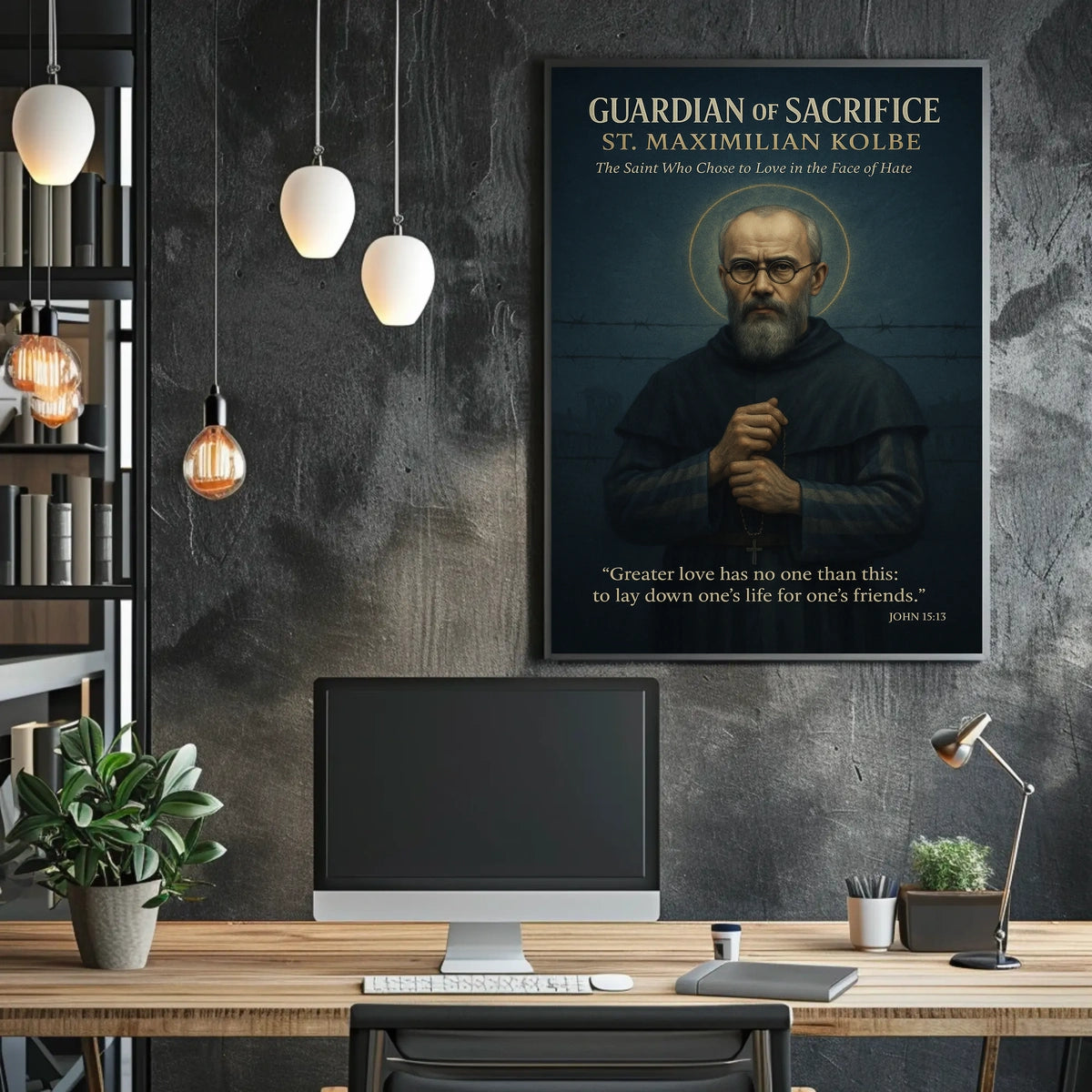 Guardian of Sacrifice St. Maximilian Kolbe Poster