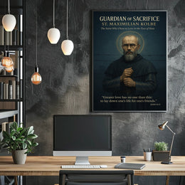 Guardian of Sacrifice St. Maximilian Kolbe Poster