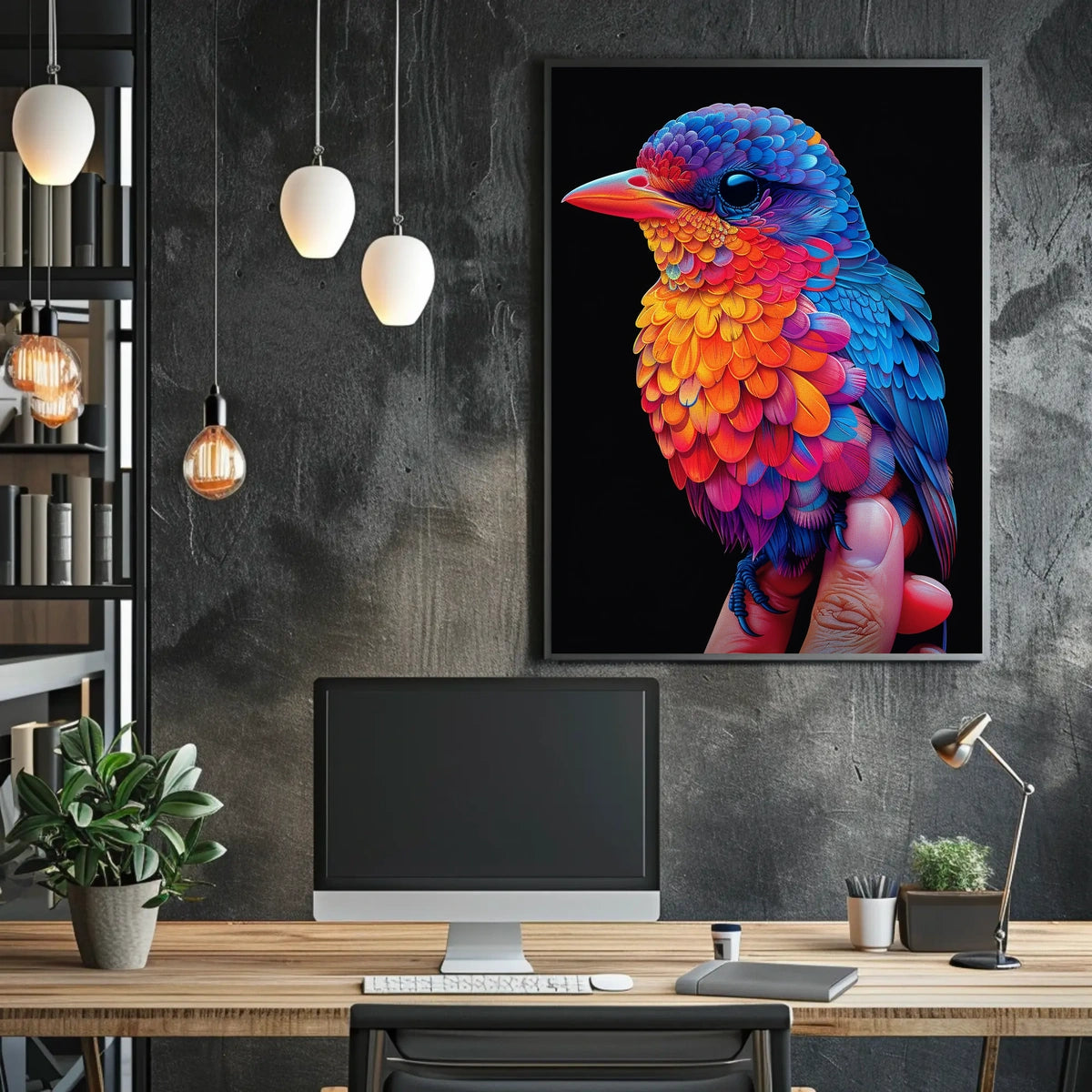 Vibrant Bird Of Paradise Poster