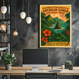 Vibrant Cityscape Skyline Art Poster