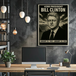 Bill Clinton 42Nd President Poster