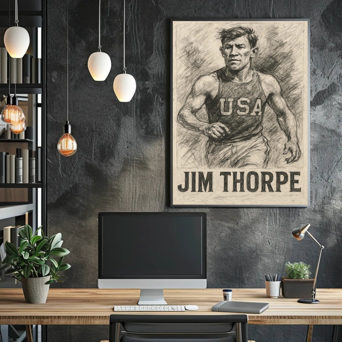 Jim Thorpe Athletic Legend Poster