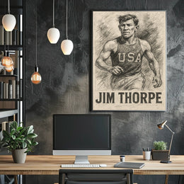 Jim Thorpe Athletic Legend Poster