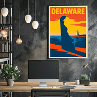 Delaware Coastline Poster