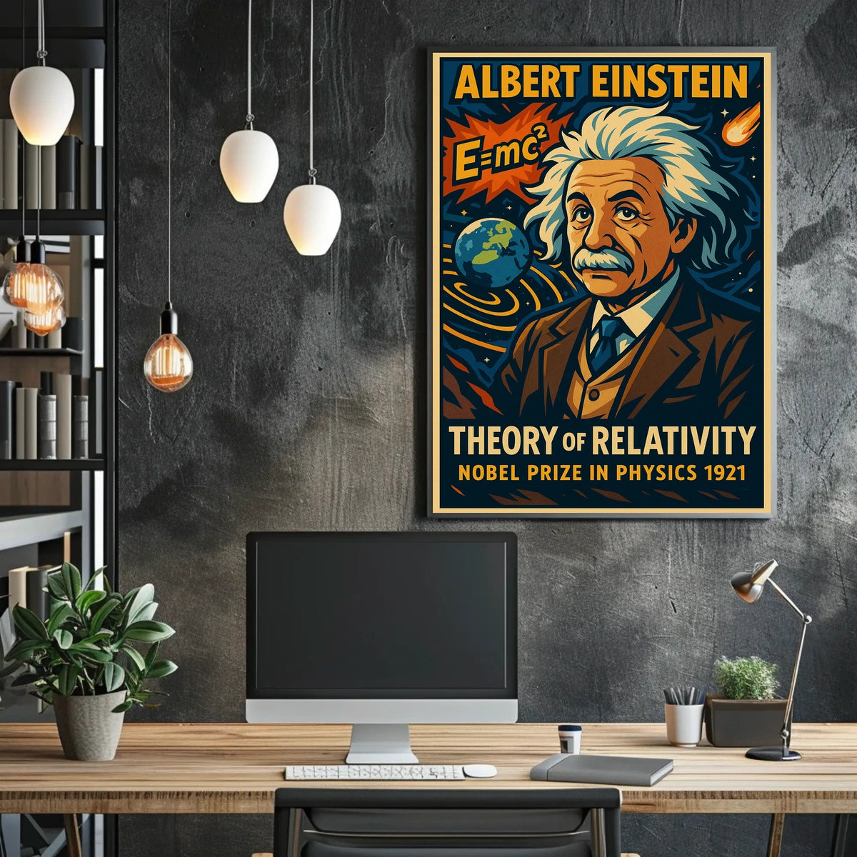 Albert Einstein Theory Of Relativity Poster