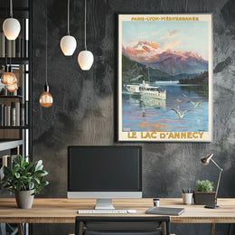 Le Lac DAnnecy Travel Poster