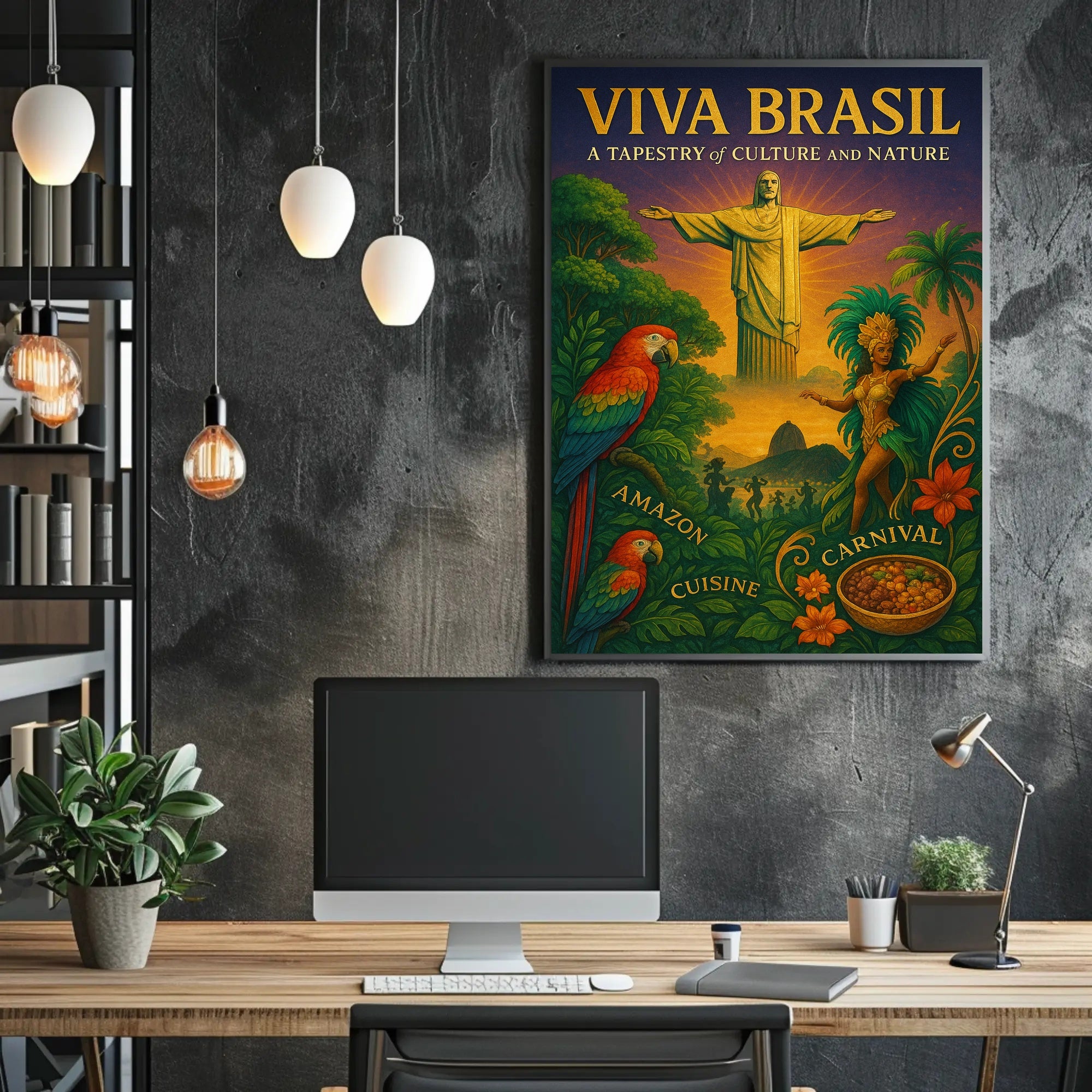 Viva Brasil A Tapestry Of Culture And Poster