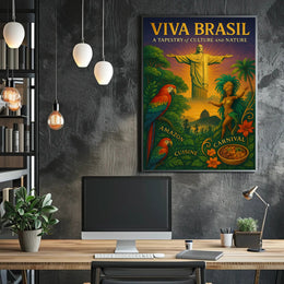 Viva Brasil A Tapestry Of Culture And Poster