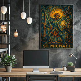 St. Michael Defender Of Light Poster