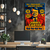 Jimmy Carter United States Leader Artistic Wall Poster