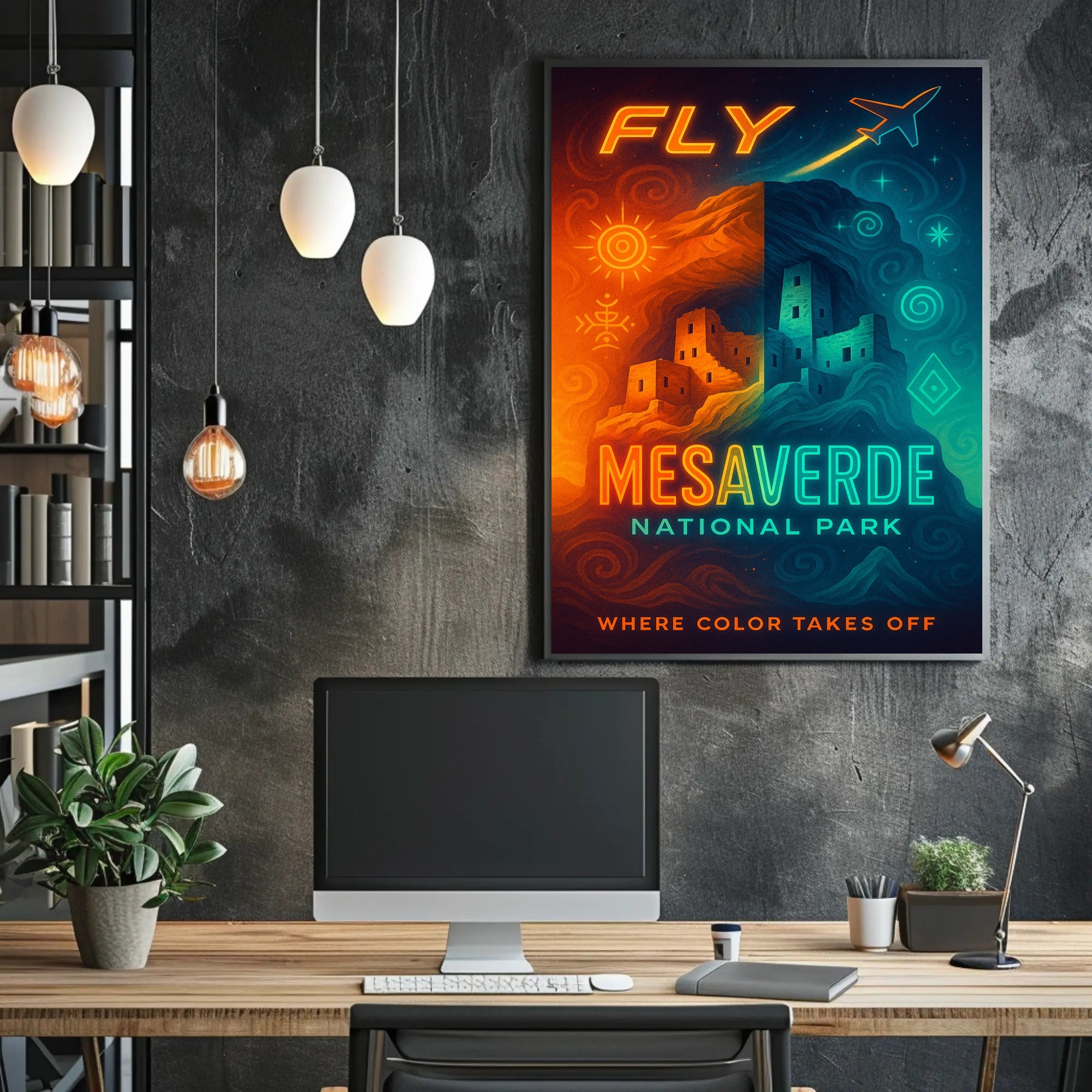 Fly to Mesa Verde National Park Poster