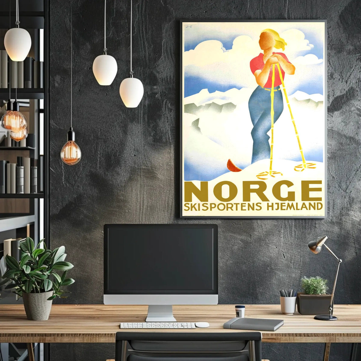 Norge Skisportens Hjemland Poster