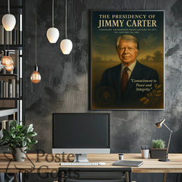 Jimmy Carter Era Vintage Historical or Presidential Poster