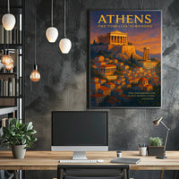 Athens Historical Landmarks Motivational or Quote Poster