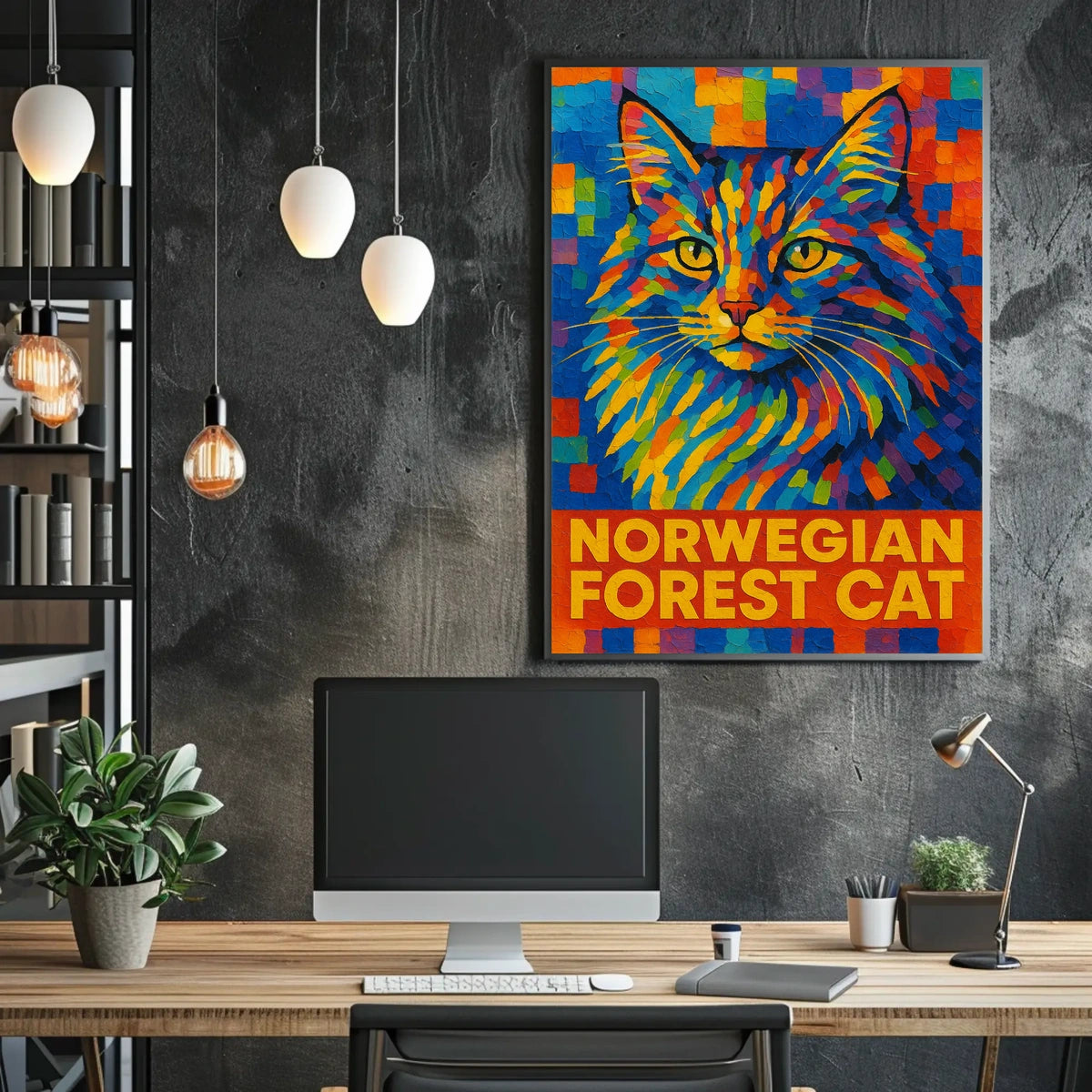 Norwegian Forest Cat Poster
