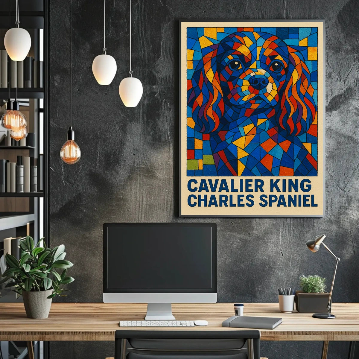 Cavalier King Charles Spaniel Art Poster