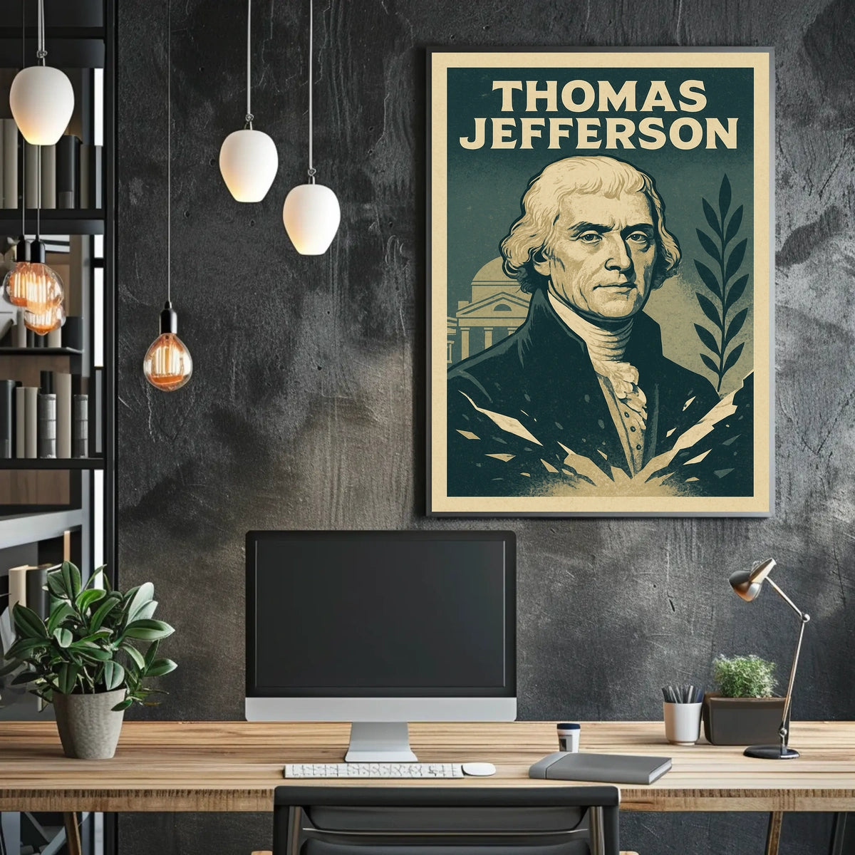Thomas Jefferson Vintage Historical or Presidential Poster