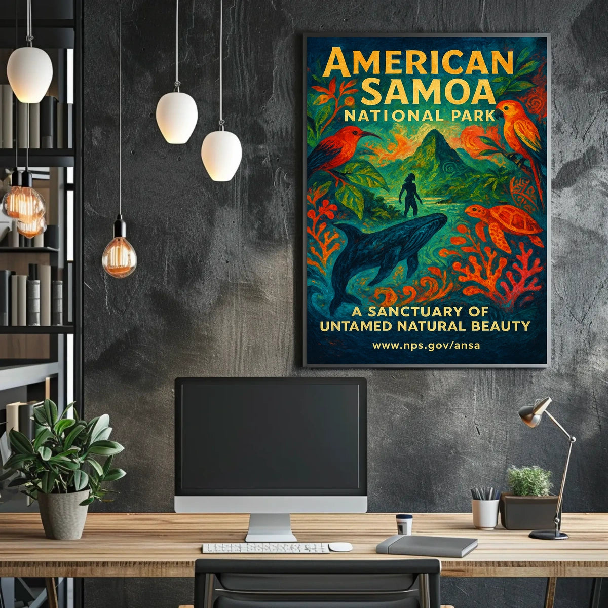 American Samoa Sext National Park Poster
