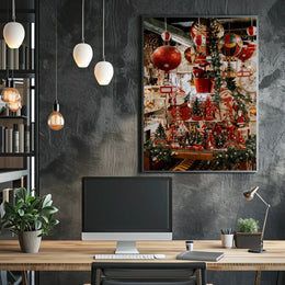 Festive Christmas Display Poster