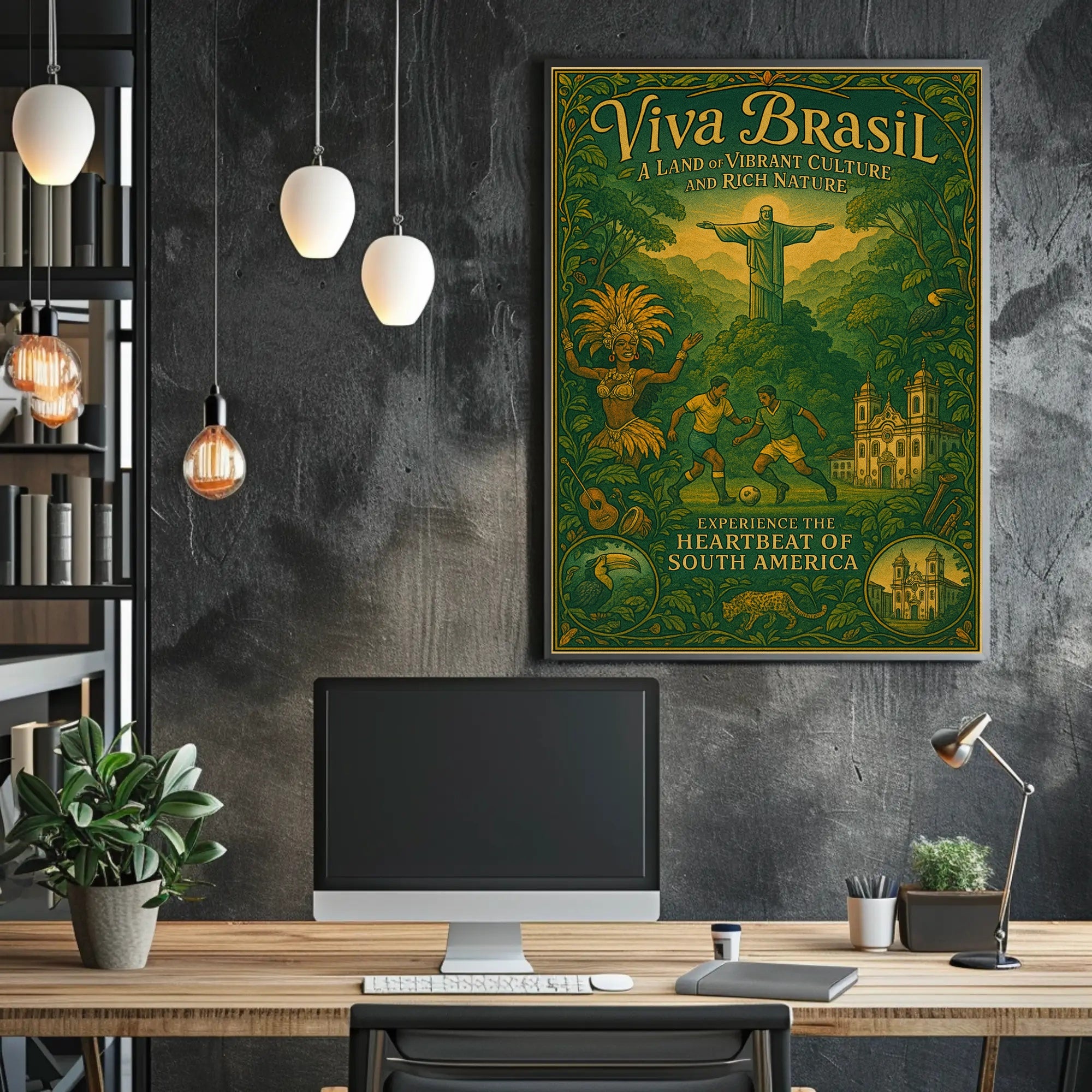Viva Brasil A Land of Vibrant Culture Poster