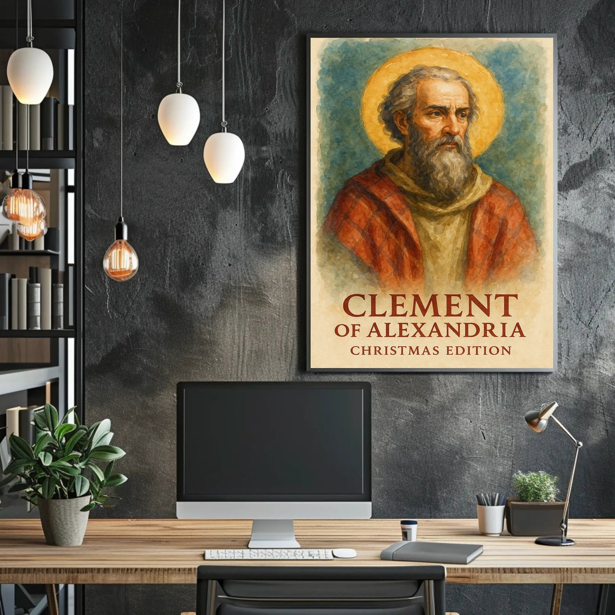 Clement of Alexandria Christmas Art Religious Heritage Poster