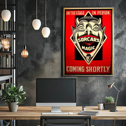 Vintage Devil Sorcar's Magic Show Theatrical Poster