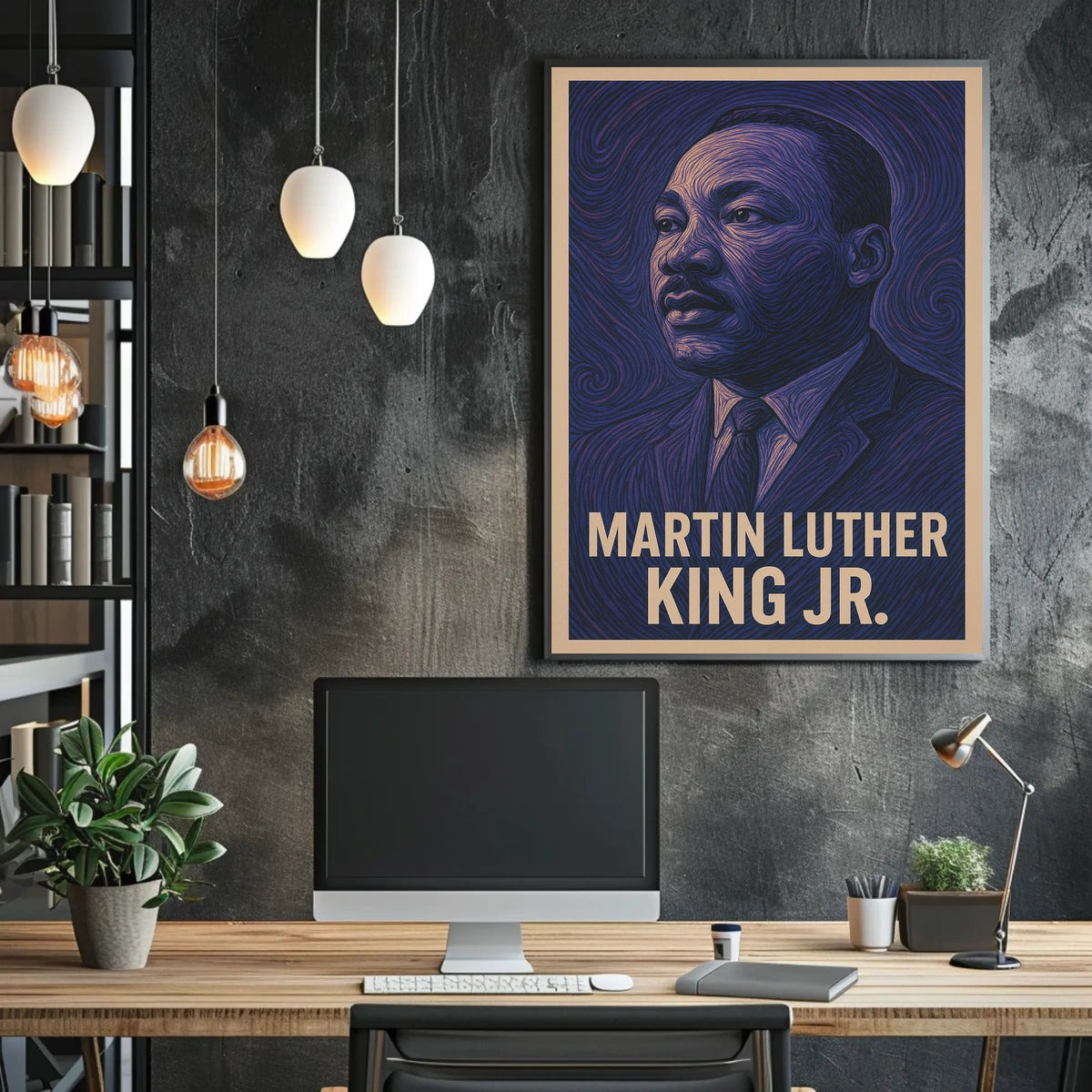 Martin Luther King Jr. A Visionary Poster