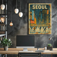 Winter Skating In Seoul Poster