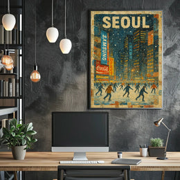 Winter Skating In Seoul Poster